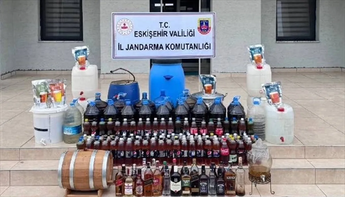 Eskişehir’de içki kaçakçılığı operasyonunda bir zanlı yakalandı