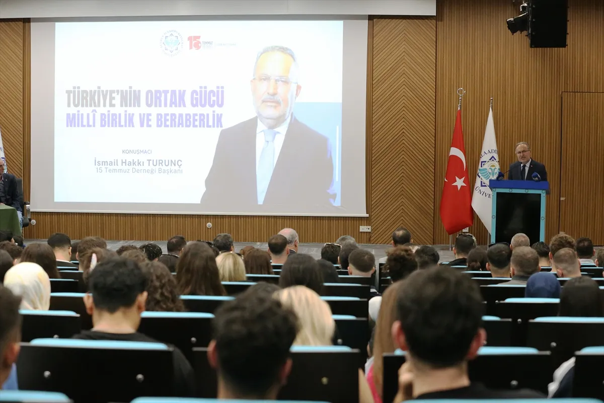 15 Temmuz Derneği Başkanı Turunç, ALKÜ’de konuştu 15 Temmuz Derneği Başkanı Turunç, ALKÜ’de konuştu