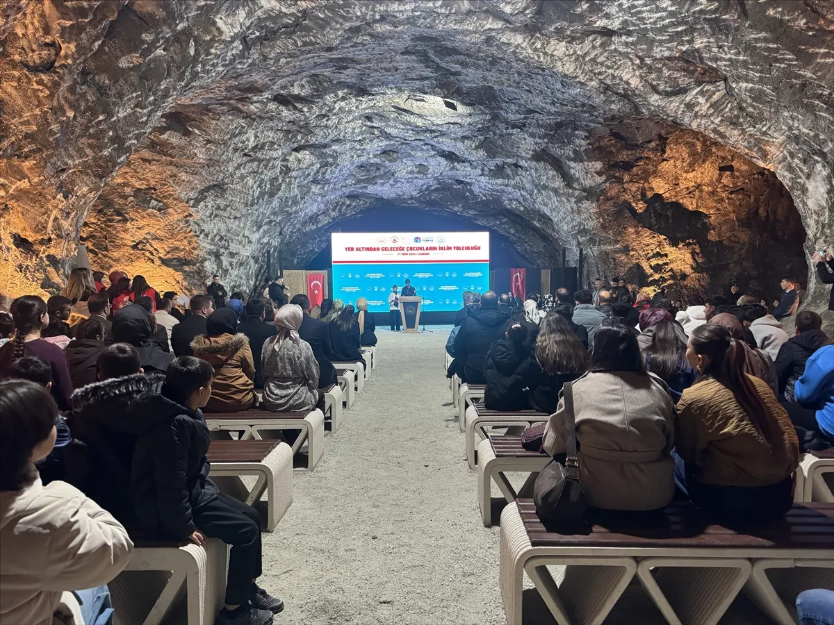 Çankırı’da Yer Altı Tuz Şehri’nde ​​iklim değişikliğine dikkat çekildi