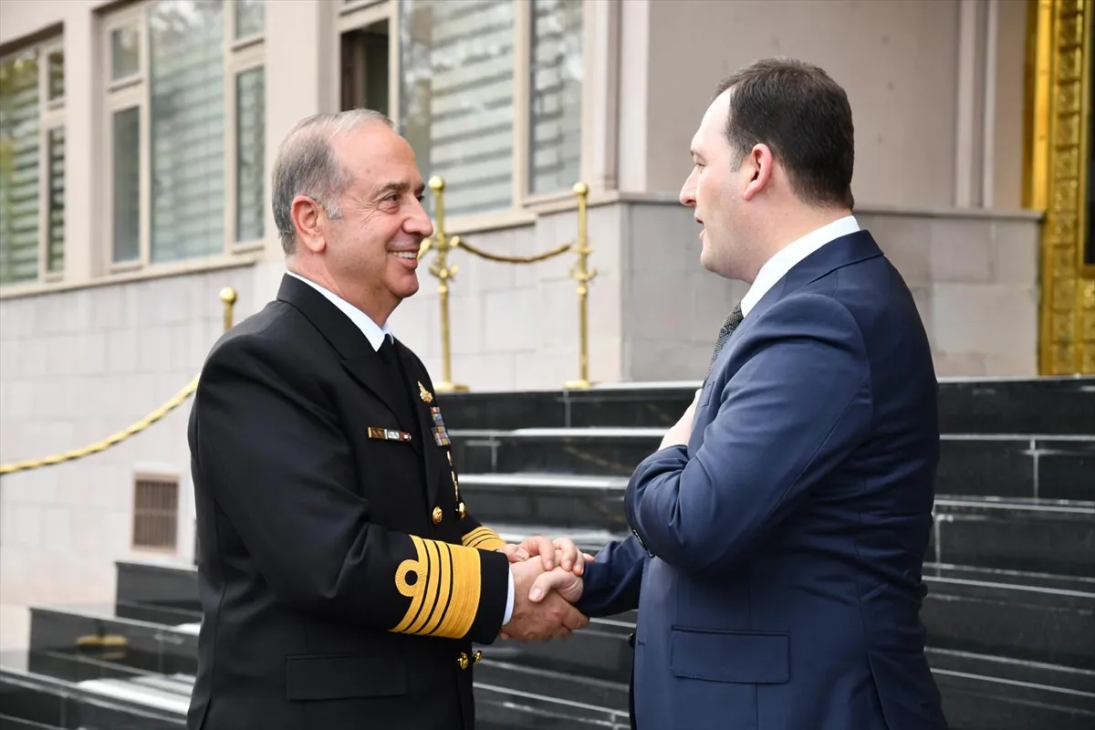 Oramiral Tatlıoğlu, Kuzey Makedonyalı Bakan Zeynula’yla görüştü