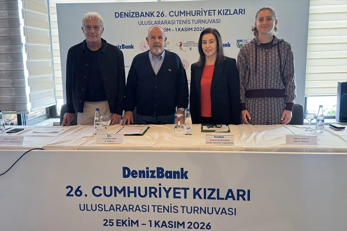 DenizBank 26. Cumhuriyet Kızları Uluslararası Tenis Turnuvası’nın basın toplantısı yapıldı