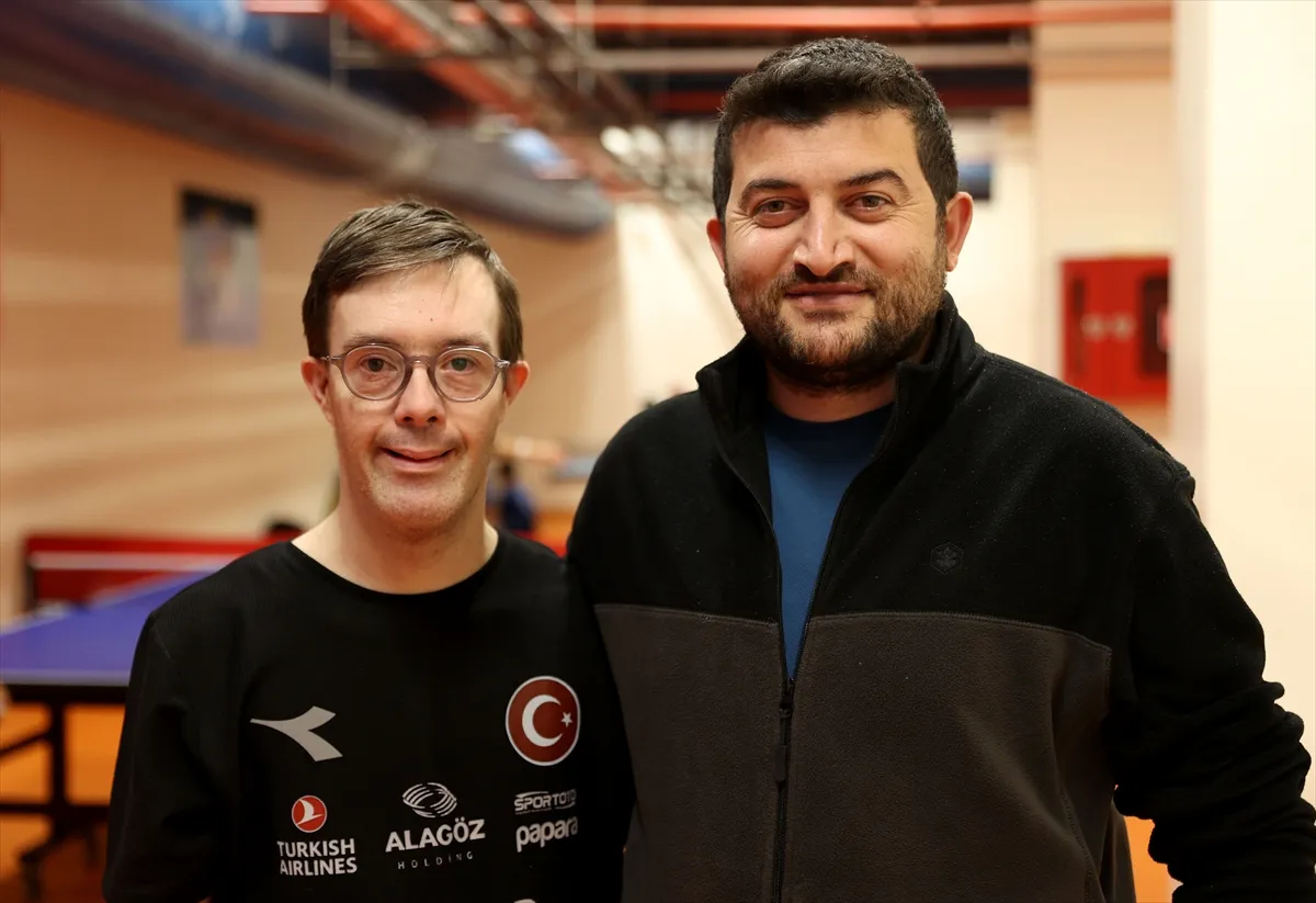 Down sendromlu milli masa tenisçi Erman’ın hedefi dünya şampiyonluğu Down sendromlu milli masa tenisçi Erman’ın hedefi dünya şampiyonluğu