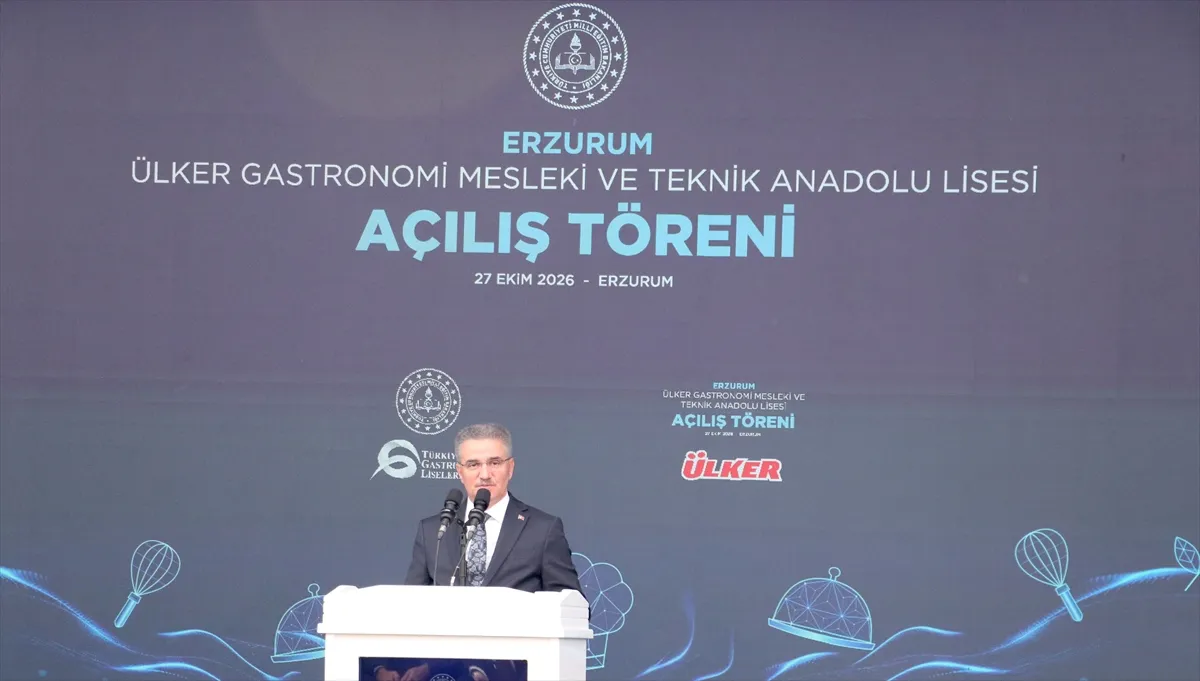 Erzurum Ülker Gastronomi Mesleki ve Teknik Anadolu Lisesinin açılışı yapıldı Erzurum Ülker Gastronomi Mesleki ve Teknik Anadolu Lisesinin açılışı yapıldı