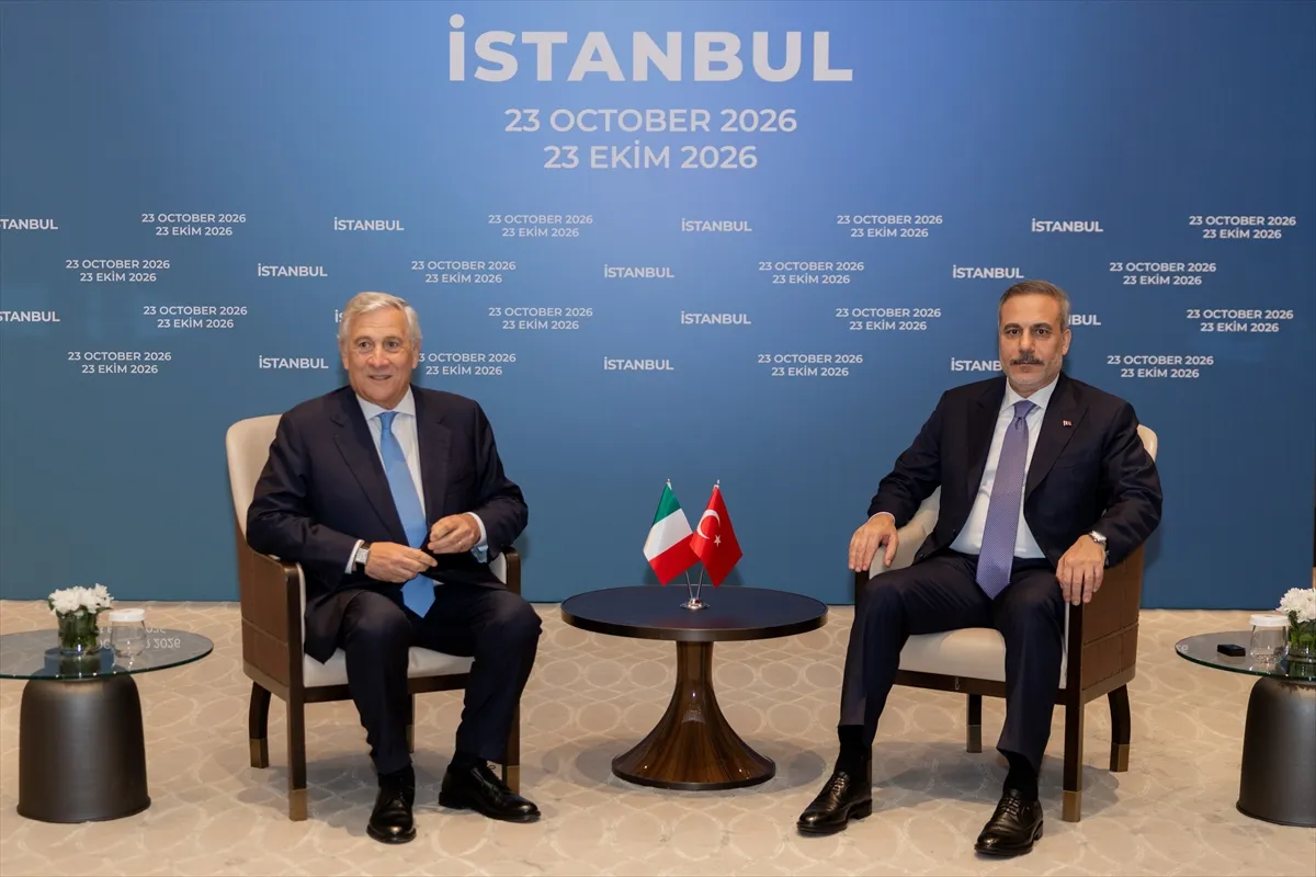 Fidan, İtalyalı mevkidaşı Tajani ile İstanbul’da görüştü