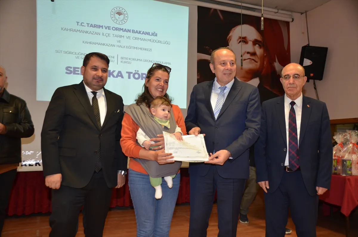 Kahramankazan’da üreticilere yönelik kursta sertifika töreni Kahramankazan’da üreticilere yönelik kursta sertifika töreni