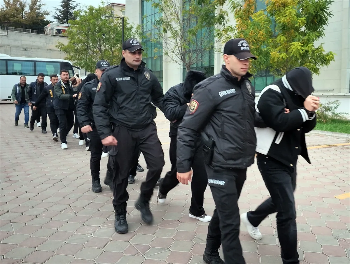 Kırıkkale merkezli yasa dışı bahis operasyonunda yakalanan 11 şüpheli tutuklandı