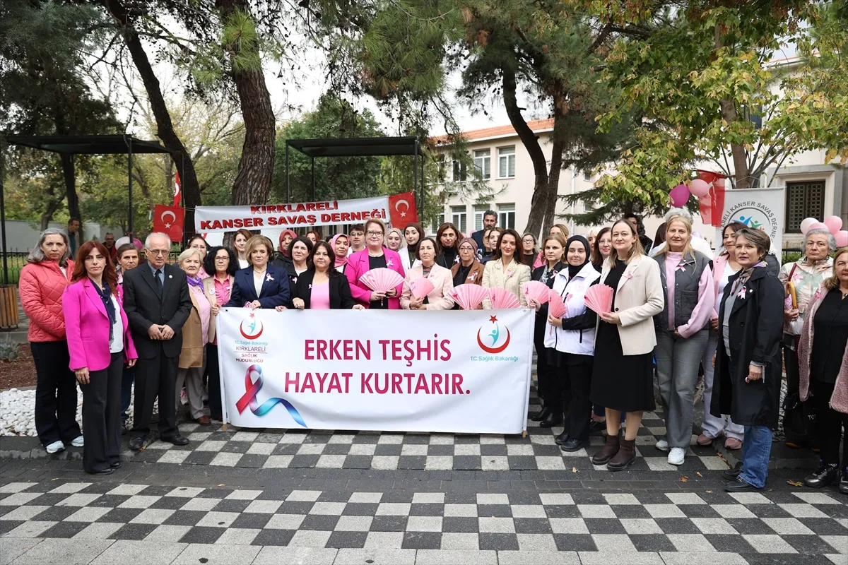 Kırklareli’nde meme kanserini yenen kadınlar farkındalık etkinliği düzenledi Kırklareli’nde meme kanserini yenen kadınlar farkındalık etkinliği düzenledi