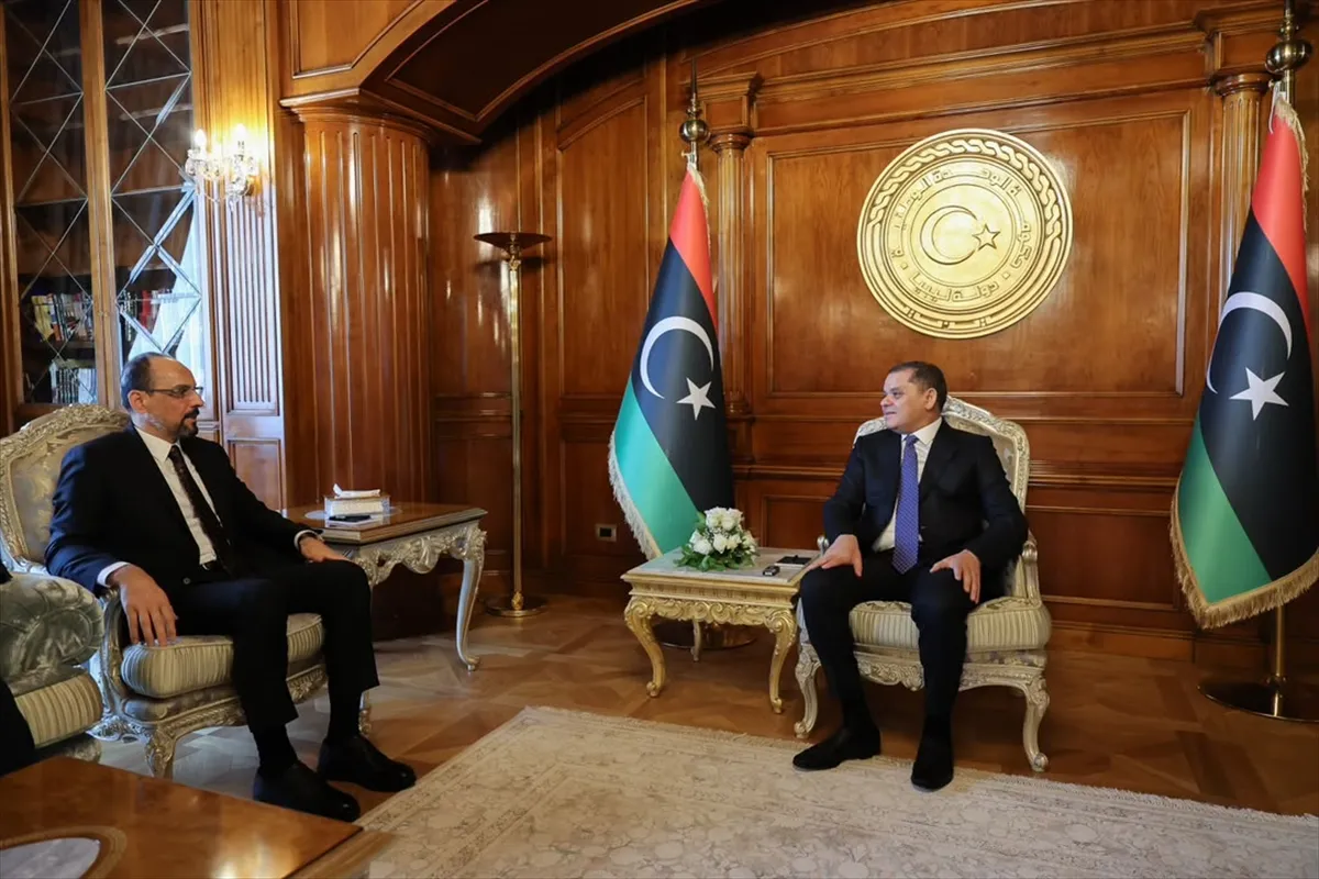 MİT Başkanı Kalın, Libya Ulusal Birlik Hükümeti Başbakanı Dibeybe ile görüştü MİT Başkanı Kalın, Libya Ulusal Birlik Hükümeti Başbakanı Dibeybe ile görüştü