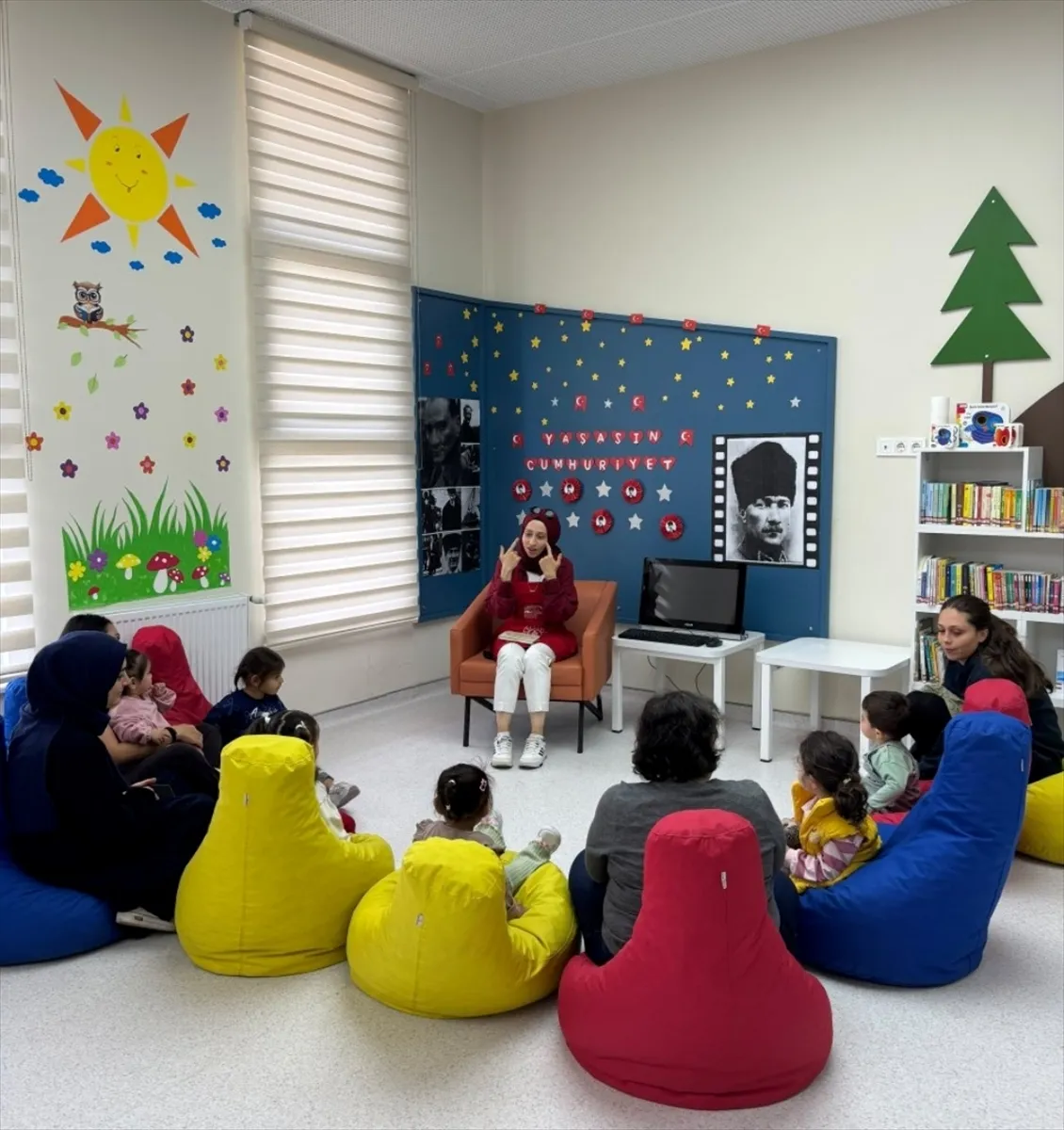 Nallıhan’da çocuklar Atatürk sevgisini sanat çalışmasıyla anlattı