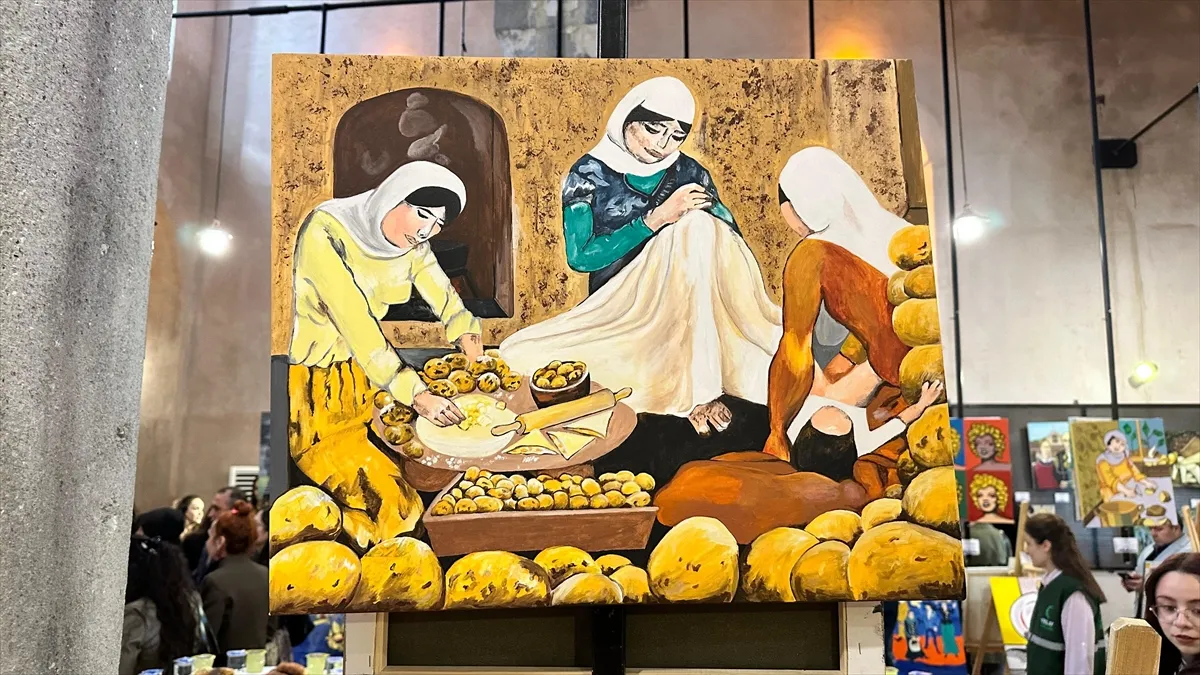 Niğde’de Topraktan Tuvale: Patates resim sergisi açıldı