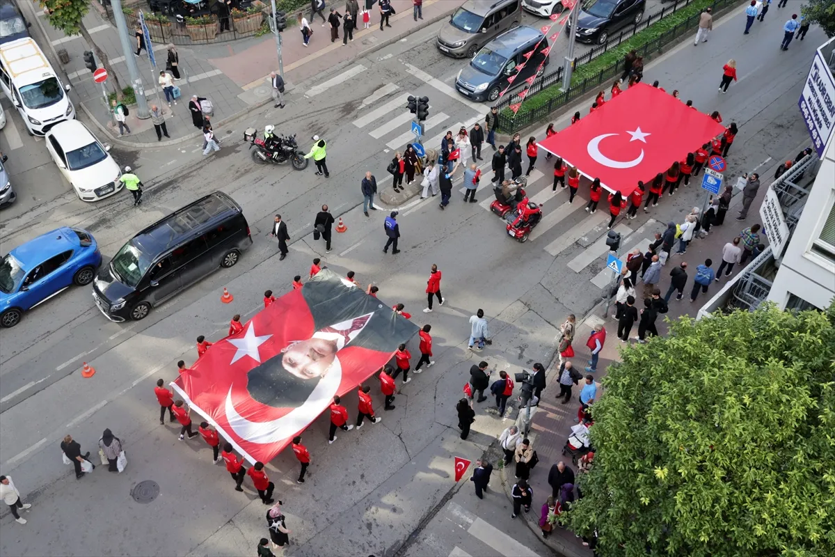 Samsun’da 1919 metrelik bayrakla Cumhuriyet’in 103. yılı kutlandı