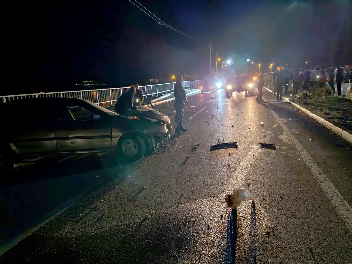 Suşehri’nde aydınlatma direğine çarpan otomobilin sürücüsü yaralandı Suşehri’nde aydınlatma direğine çarpan otomobilin sürücüsü yaralandı