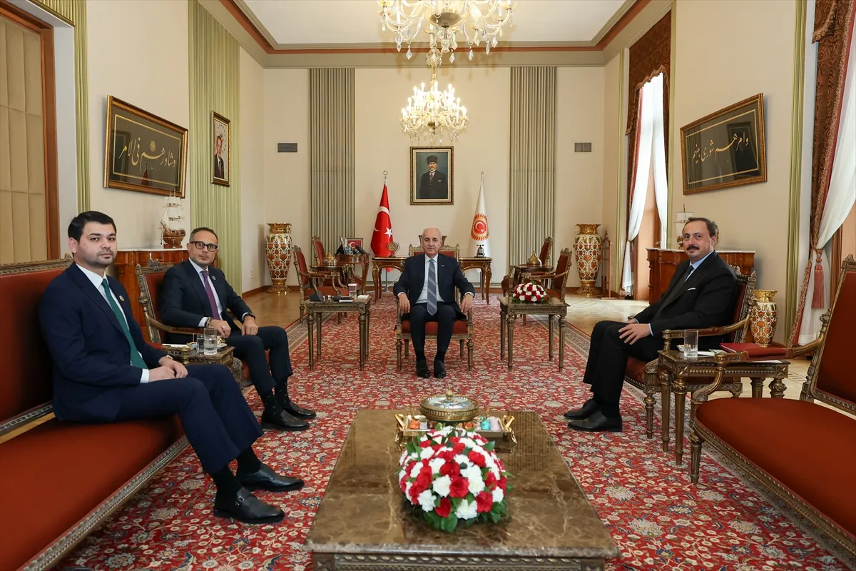 TBMM Başkanı Kurtulmuş, TÜRKPA Genel Sekreteri’ni kabul etti