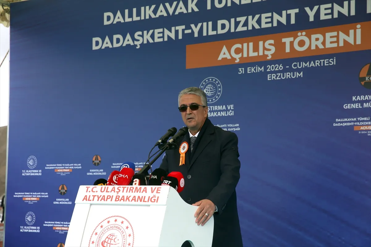 Erzurum’da Dallıkavak Tüneli’nin açılışı yapıldı