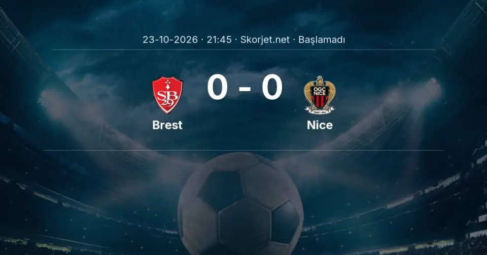 Brest - Nice Maçı Öncesi Kadrolar ve Maç Bilgileri Brest - Nice Maçı Öncesi Kadrolar ve Maç Bilgileri