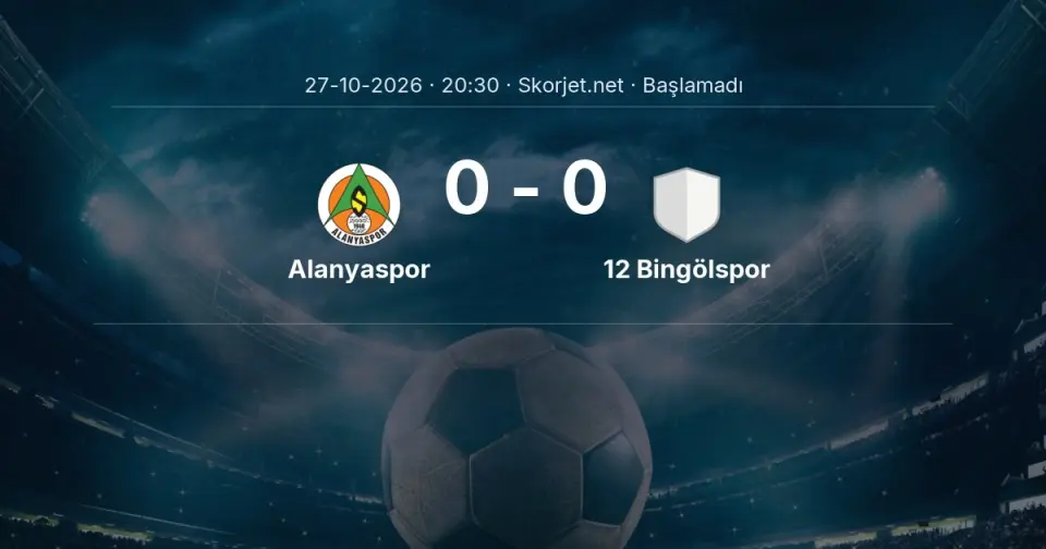 CANLI | Alanyaspor - 12 Bingölspor maçı başladı