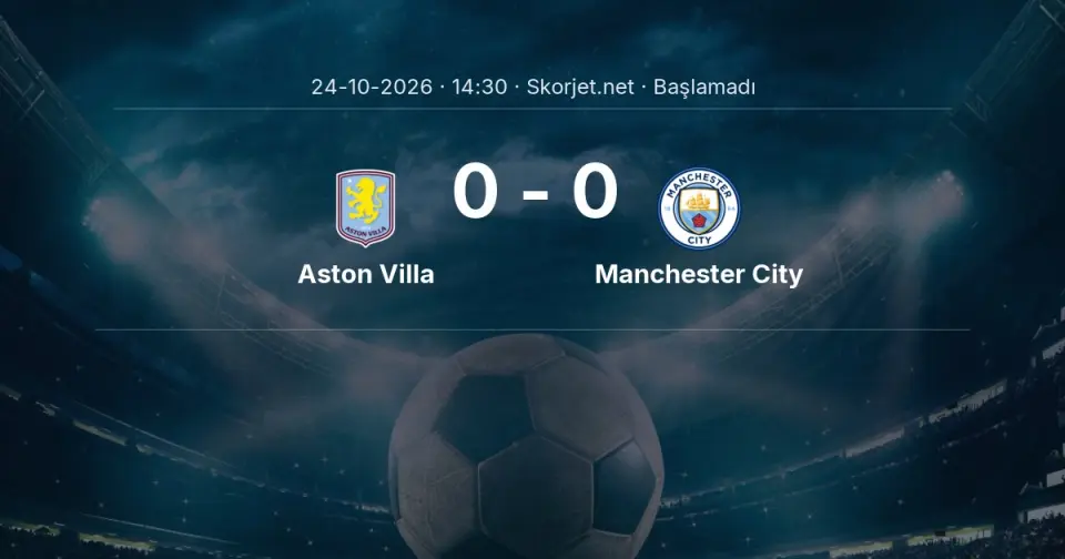 CANLI | Aston Villa - Manchester City maçı başladı