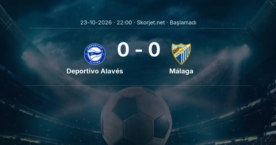 CANLI | Deportivo Alavés - Málaga maçı başladı
