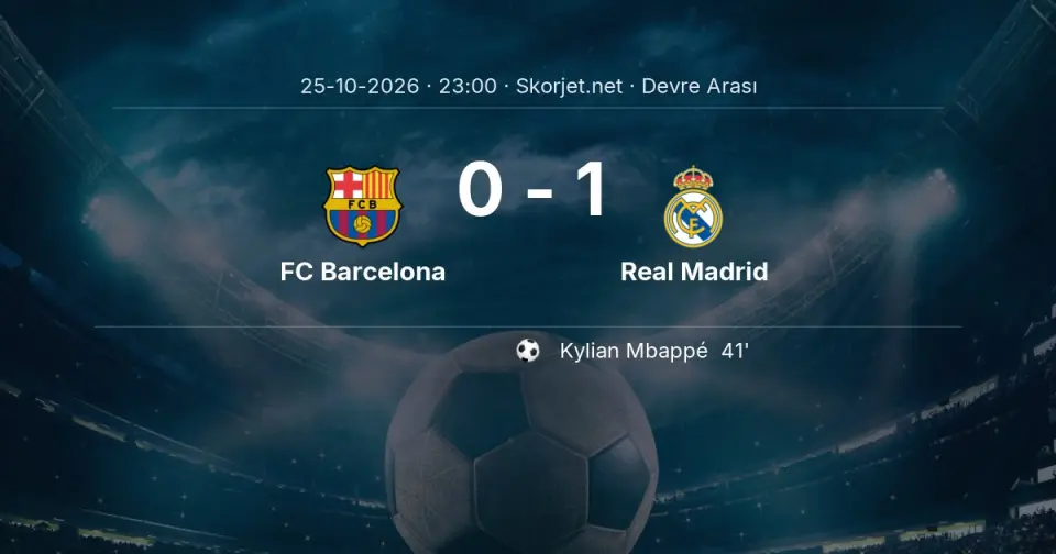 CANLI | FC Barcelona - Real Madrid maçı başladı