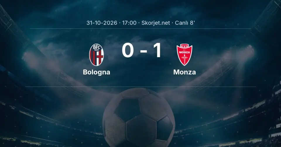 CANLI GOL | Bologna 0-1 Monza - Gustavo Varela (6. dakika)