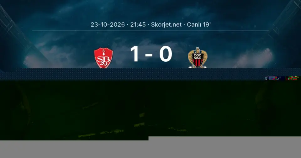 CANLI GOL | Brest 1-0 Nice - Ludovic Ajorque (15. dakika)