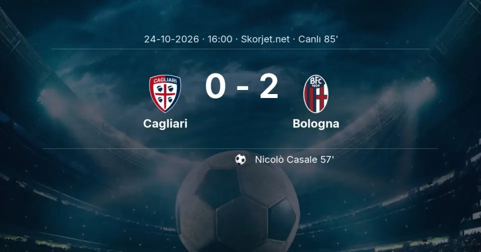 CANLI GOL | Cagliari 0-2 Bologna - Federico Bernardeschi (80. dakika)