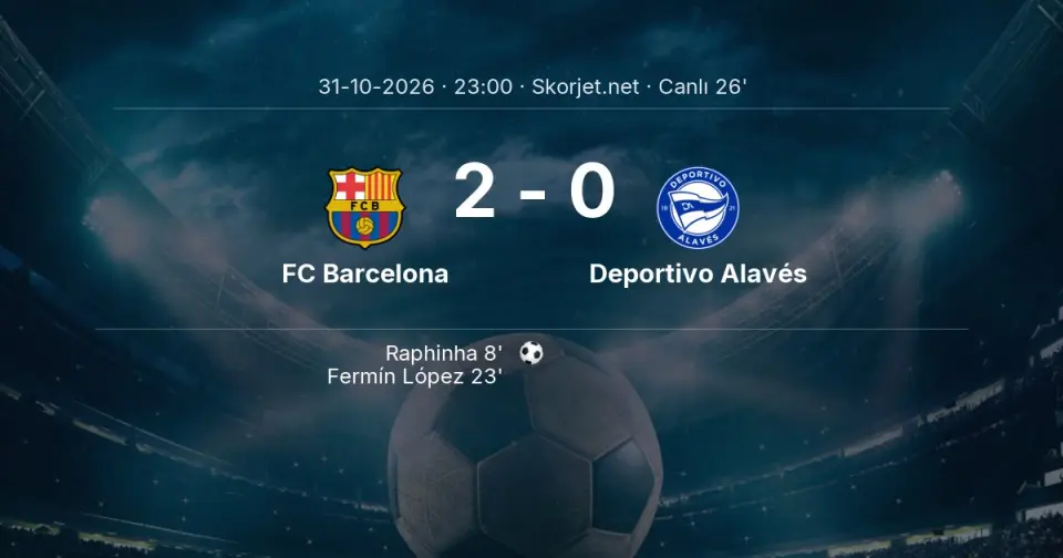 CANLI GOL | FC Barcelona 2-0 Deportivo Alavés - Fermín López (23. dakika)