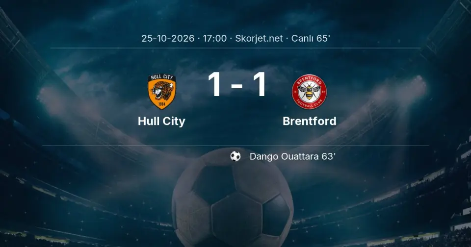 CANLI GOL | Hull City 1-1 Brentford - Dango Ouattara (63. dakika)