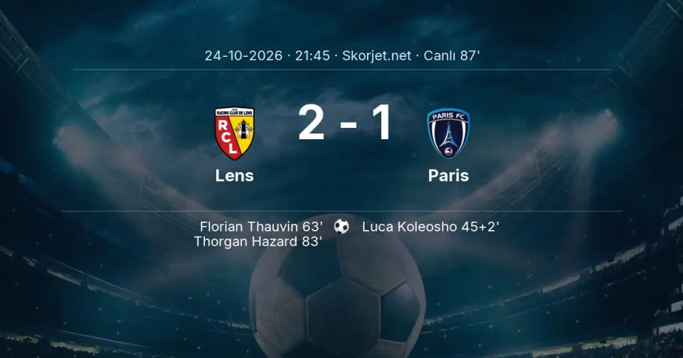 CANLI GOL | Lens 2-1 Paris - Thorgan Hazard (83. dakika)