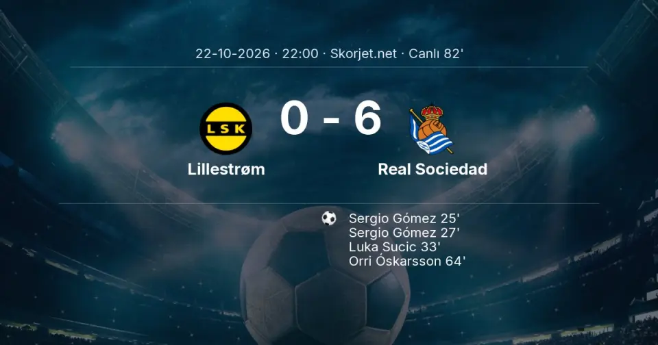 CANLI GOL | Lillestrøm 0-6 Real Sociedad - Arsen Zakharyan (80. dakika)