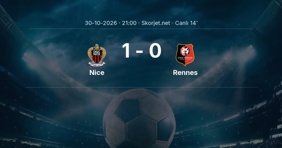CANLI GOL | Nice 1-0 Rennes - Elye Wahi (12. dakika)