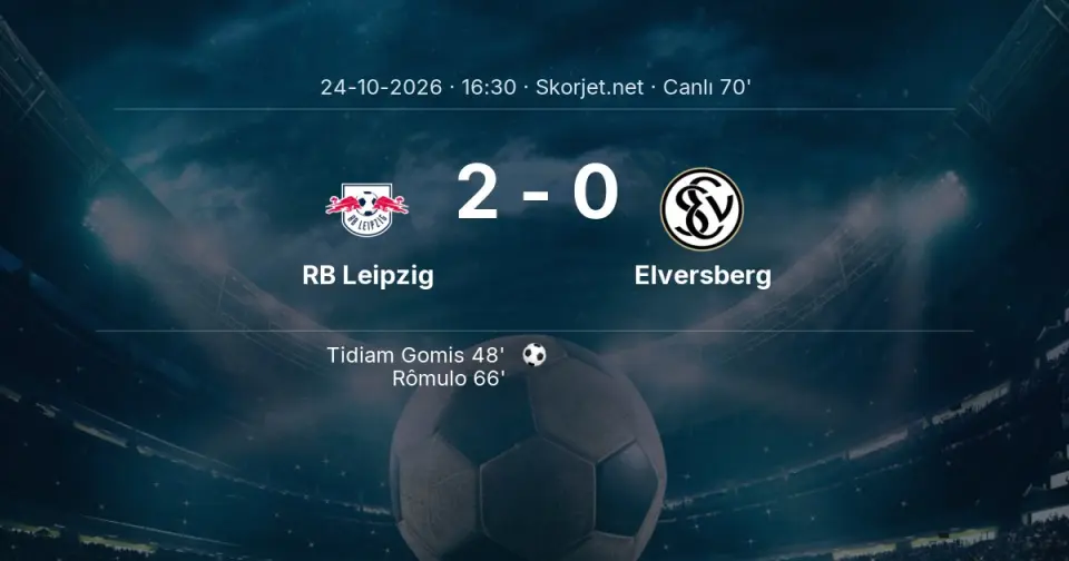 CANLI GOL | RB Leipzig 2-0 Elversberg - Rômulo (66. dakika)