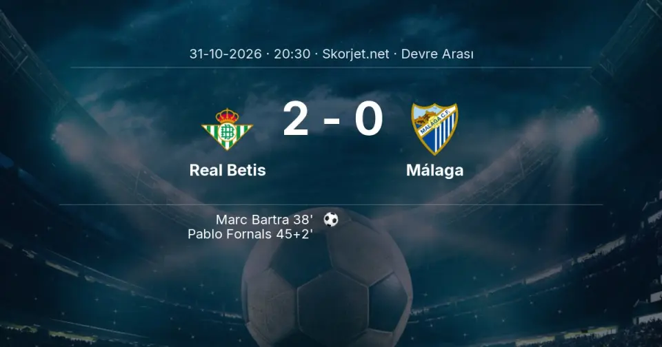 CANLI GOL | Real Betis 2-0 Málaga - Pablo Fornals (45. dakika)