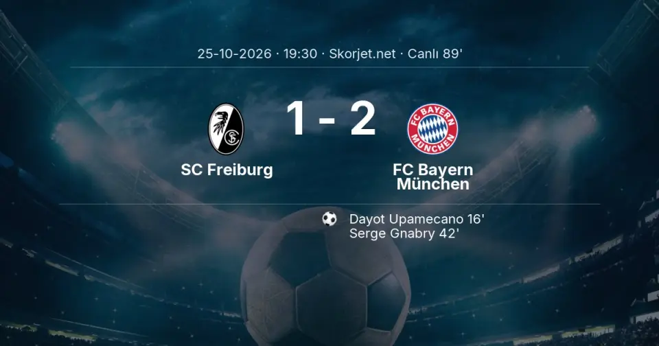 CANLI GOL | SC Freiburg 1-2 FC Bayern München - Tom Bischof (82. dakika)
