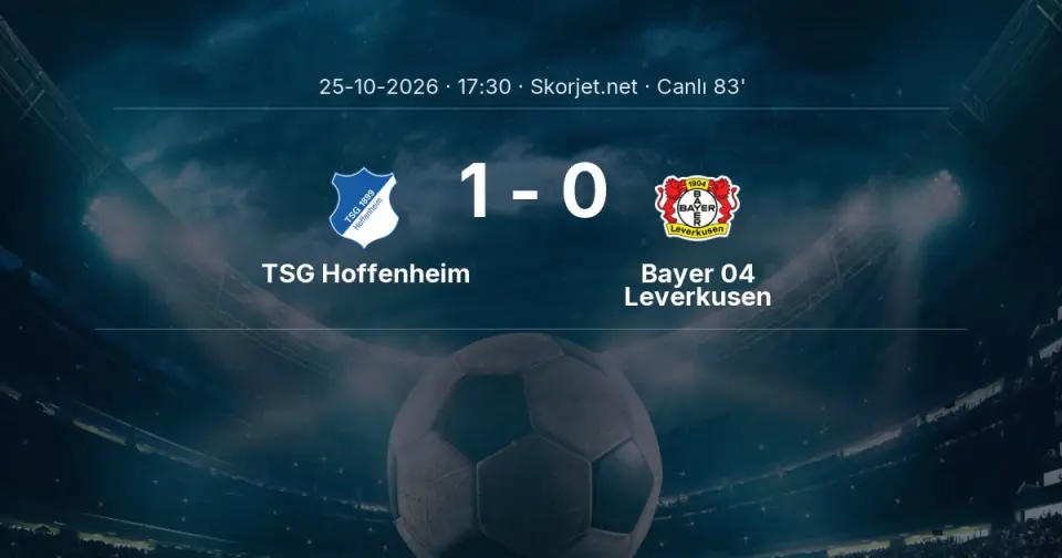 CANLI GOL | TSG Hoffenheim 1-0 Bayer 04 Leverkusen - Andrej Kramaric (79. dakika) CANLI GOL | TSG Hoffenheim 1-0 Bayer 04 Leverkusen - Andrej Kramaric (79. dakika)