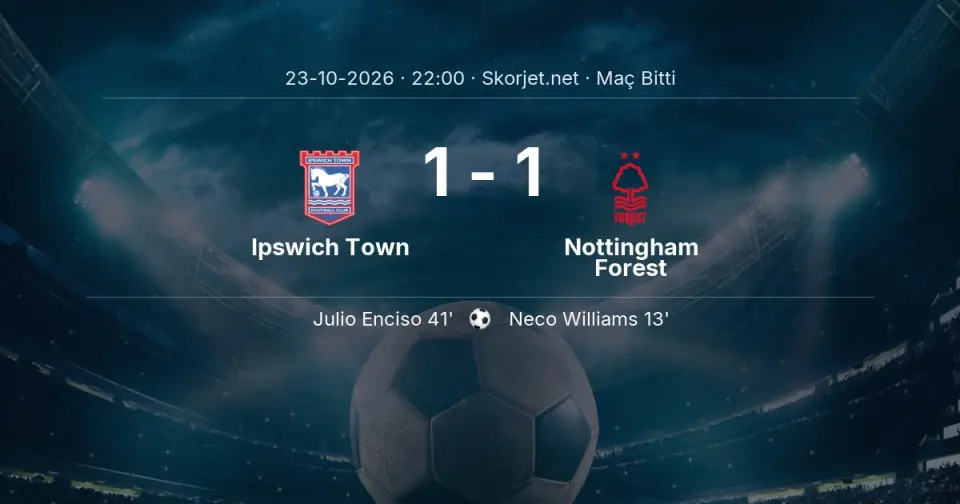 CANLI | Ipswich Town - Nottingham Forest maçı başladı