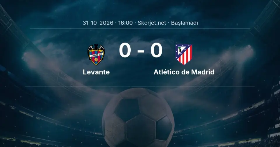 CANLI | Levante - Atlético de Madrid maçı başladı