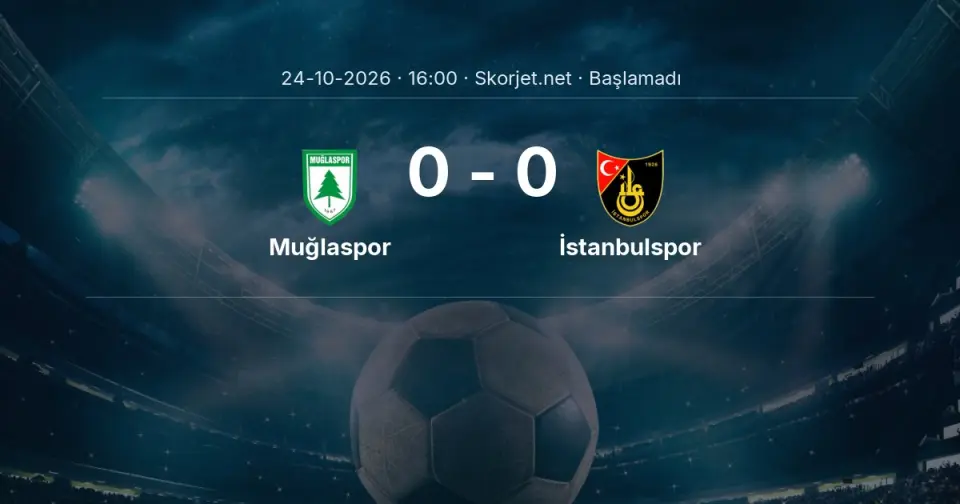 CANLI | Muğlaspor - İstanbulspor maçı başladı