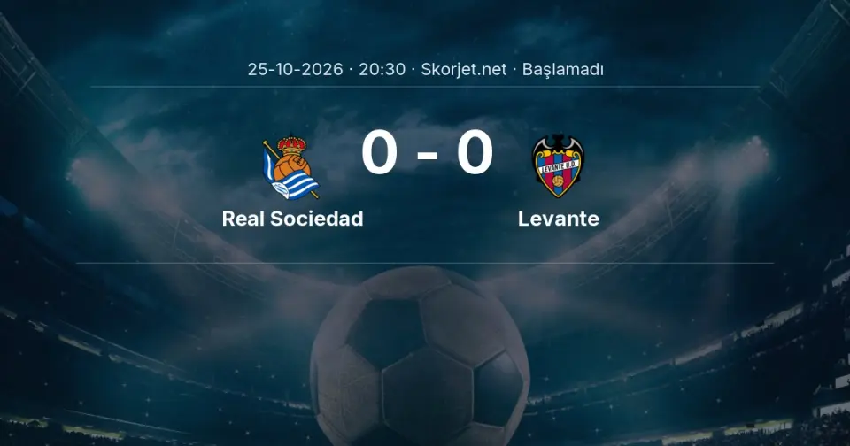 CANLI | Real Sociedad - Levante maçı başladı