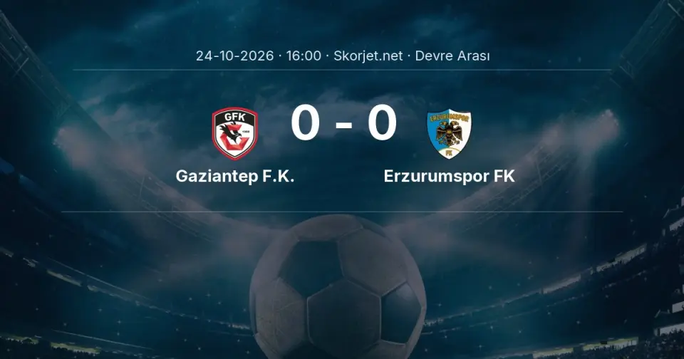 DEVRE ARASI | Gaziantep F.K. 0-0 Erzurumspor FK