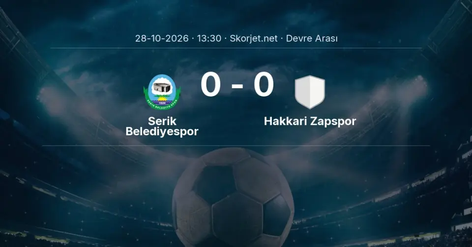 DEVRE ARASI | Serik Belediyespor 0-0 Hakkari Zapspor DEVRE ARASI | Serik Belediyespor 0-0 Hakkari Zapspor