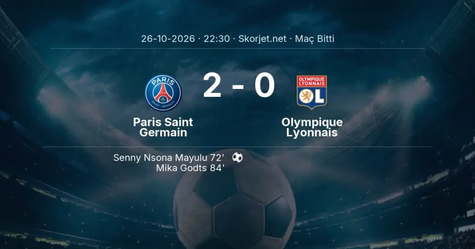 Paris Saint Germain - Olympique Lyonnais Maçında Kazanan Belli Oldu! İşte Sonuç (2-0)