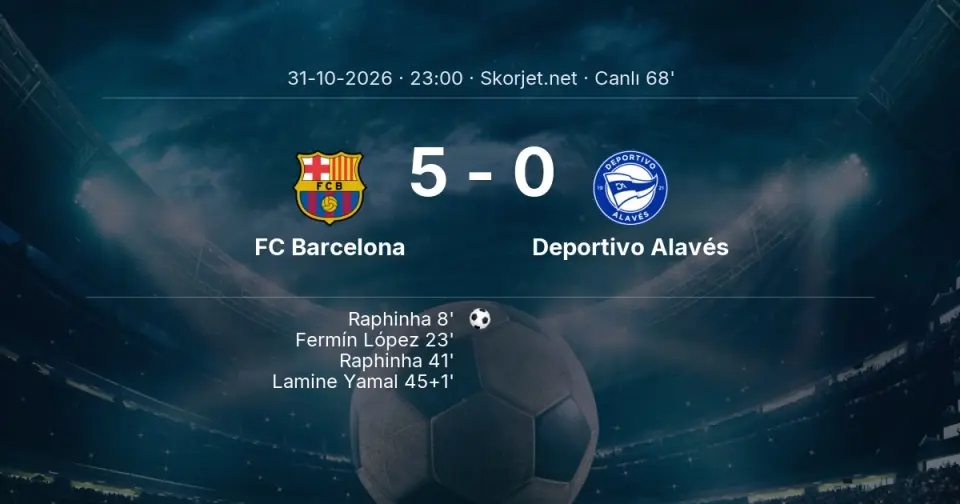 CANLI GOL | FC Barcelona 5-0 Deportivo Alavés - Lamine Yamal (64. dakika)