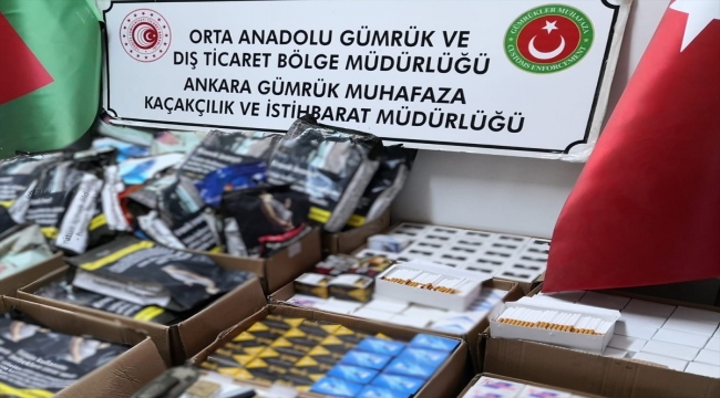 Ankara'da yaklaşık 6 ton kaçak tütün ele geçirildi