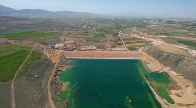 Kayseri Pınarbaşı'ndaki Panlı Barajı'nda su tutulmaya başlandı