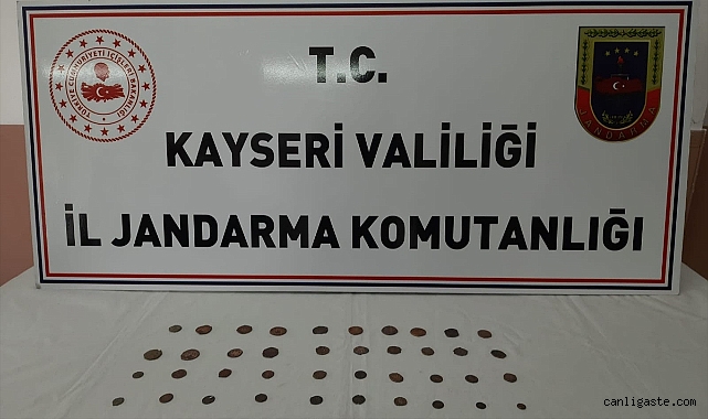 Kayseri’de 40 sikke ele geçirildi: 1 gözaltı Kayseri’de 40 sikke ele geçirildi: 1 gözaltı