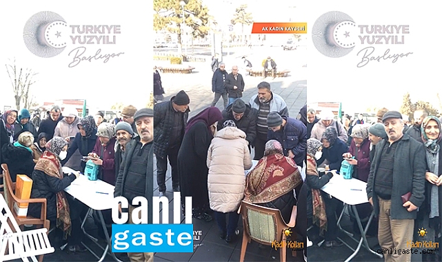 Kayseri’de AK Parti’ye üye olmak isteyenler kuyruk oluşturdu! Kayseri’de AK Parti’ye üye olmak isteyenler kuyruk oluşturdu!