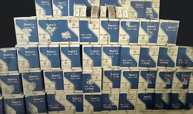 Kocaeli’de 740 bin makaron ele geçirildi Kocaeli’de 740 bin makaron ele geçirildi