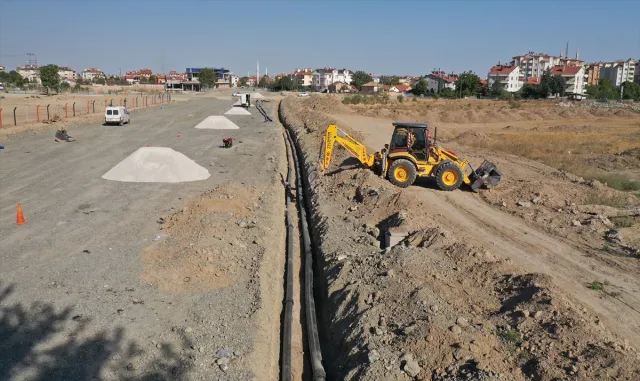 Konya Büyükşehir Belediyesinin altyapı çalışmaları sürüyor Konya Büyükşehir Belediyesinin altyapı çalışmaları sürüyor