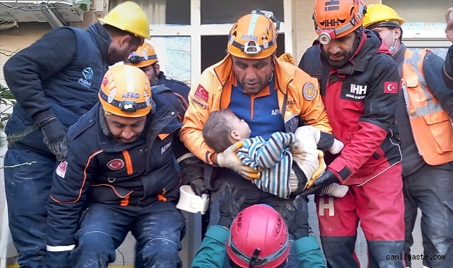 Hatay’da enkazdan 2 yaşındaki çocuk 79 saat sonra kurtarıldı Hatay’da enkazdan 2 yaşındaki çocuk 79 saat sonra kurtarıldı